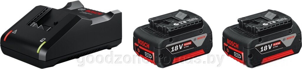 Аккумулятор с зарядным устройством Bosch GBA 18V+GAL 18V-40 Professional 1600A019S0 (18В/4 Ah + 14.4-18В) от компании Интернет-магазин «Goodzone. by» - фото 1
