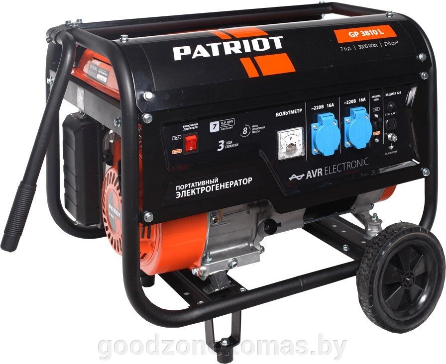Бензиновый генератор Patriot GP 3810L от компании Интернет-магазин «Goodzone. by» - фото 1