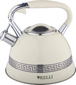 Чайник со свистком KELLI KL-4506 (бежевый)