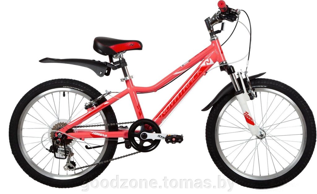 Детский велосипед Novatrack Novara 6. V 20 2022 20AH6V. NOVARA. CRL22 (коралловый) от компании Интернет-магазин «Goodzone. by» - фото 1
