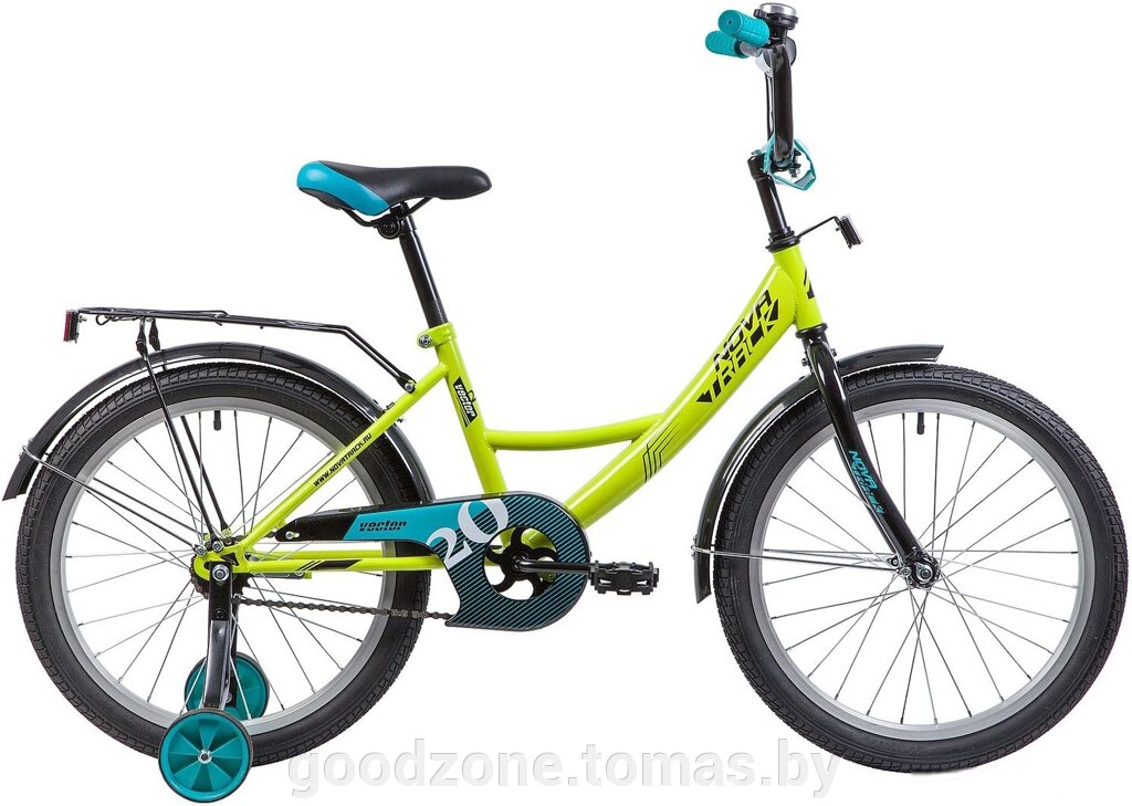 Детский велосипед Novatrack Vector 20 2022 (зеленый) от компании Интернет-магазин «Goodzone. by» - фото 1