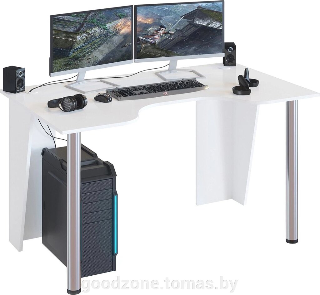 Геймерский стол Сокол КСТ-18 (белый) от компании Интернет-магазин «Goodzone. by» - фото 1