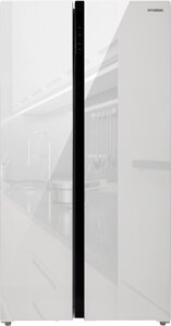 Холодильник side by side Hyundai CS6503FV (белое стекло)