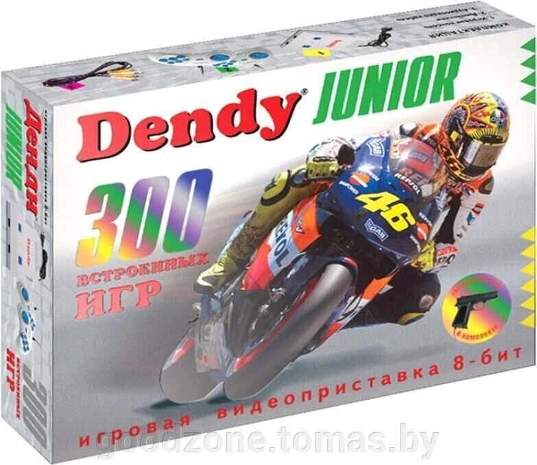 Игровая приставка Dendy Junior (300 игр + световой пистолет) от компании Интернет-магазин «Goodzone. by» - фото 1