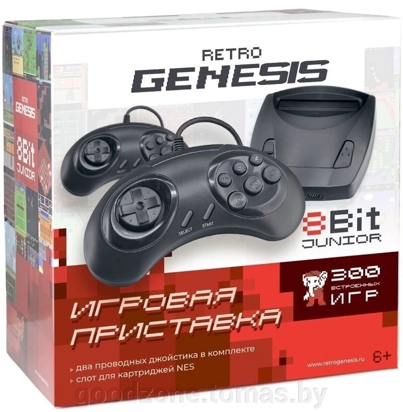 Игровая приставка Retro Genesis 8 Bit Junior (300 игр) от компании Интернет-магазин «Goodzone. by» - фото 1