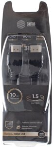 Кабель cactus HDMI - HDMI CS-HDMI. 2-1.5 (2.5 м, черный)