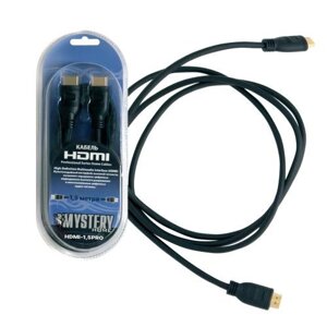 Кабель mystery HDMI - HDMI HDMI1.5pro (1.5 м, черный)