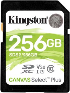 Карта памяти Kingston Canvas Select Plus SDXC 256GB