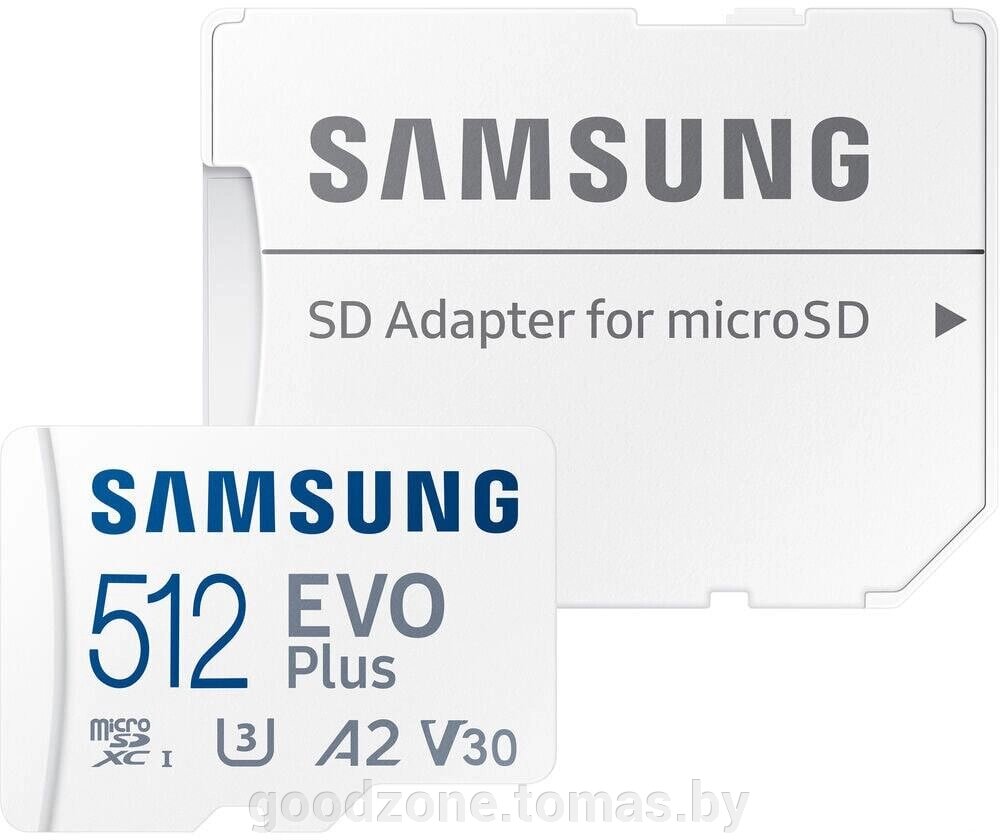 Карта памяти Samsung EVO Plus 2021 microSDXC 512GB (с адаптером) от компании Интернет-магазин «Goodzone. by» - фото 1