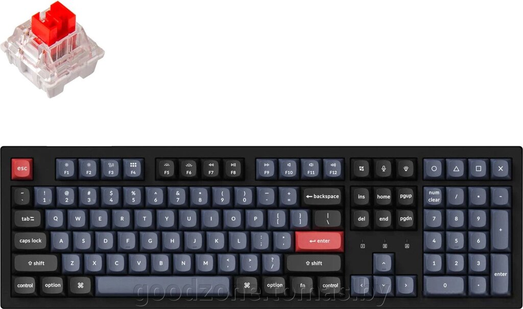 Клавиатура Keychron K10 Pro RGB K10P-H1-RU (Keychron K Pro Red) от компании Интернет-магазин «Goodzone. by» - фото 1