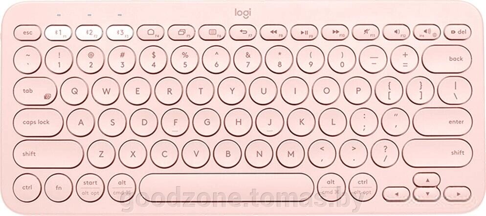 Клавиатура Logitech Multi-Device K380 Bluetooth 920-010569 (розовый) от компании Интернет-магазин «Goodzone. by» - фото 1