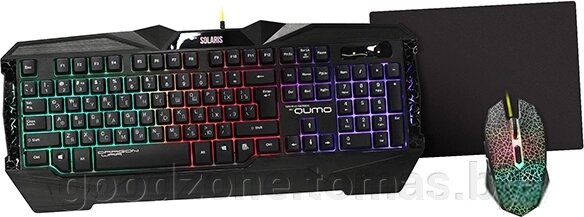Клавиатура + мышь с ковриком QUMO Solaris от компании Интернет-магазин «Goodzone. by» - фото 1