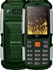 Кнопочный телефон BQ-Mobile BQ-2430 Tank Power (зеленый)