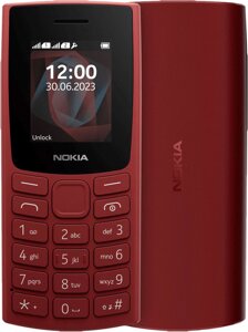 Кнопочный телефон Nokia 105 (2023) Dual SIM TA-1557 (красный)