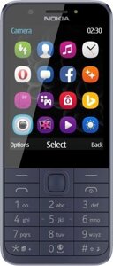 Кнопочный телефон Nokia 230 Dual SIM (синий)