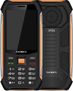 Кнопочный телефон TeXet TM-D412 (черный/оранжевый)