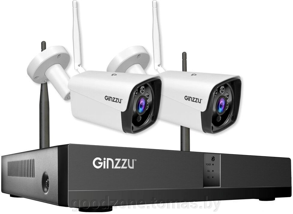 Комплект видеонаблюдения Ginzzu HK-4203W от компании Интернет-магазин «Goodzone. by» - фото 1