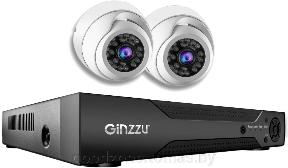 Комплект видеонаблюдения Ginzzu HK-429N от компании Интернет-магазин «Goodzone. by» - фото 1