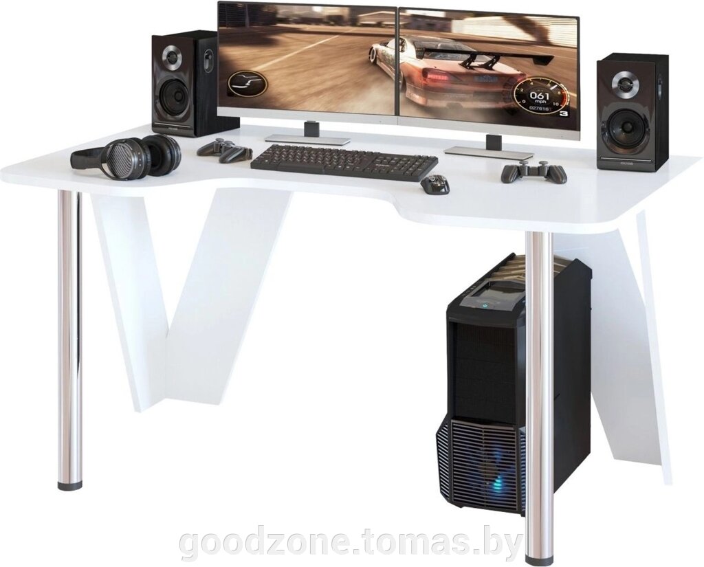Компьютерный стол Сокол КСТ-116 (белый) от компании Интернет-магазин «Goodzone. by» - фото 1