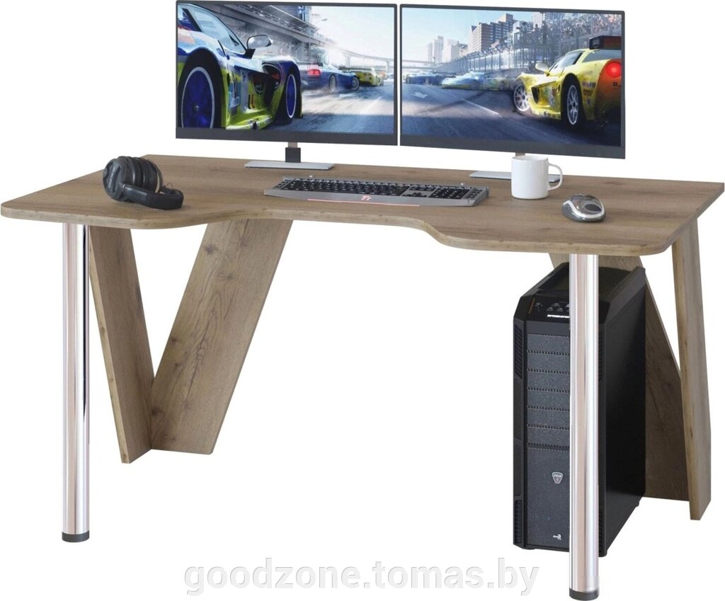 Компьютерный стол Сокол КСТ-116 (дуб делано) от компании Интернет-магазин «Goodzone. by» - фото 1