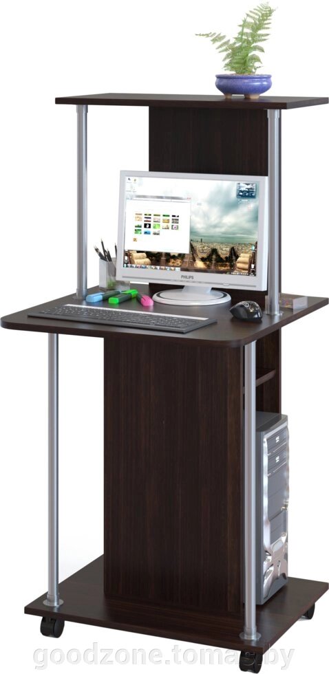 Компьютерный стол Сокол КСТ-12 (венге) от компании Интернет-магазин «Goodzone. by» - фото 1