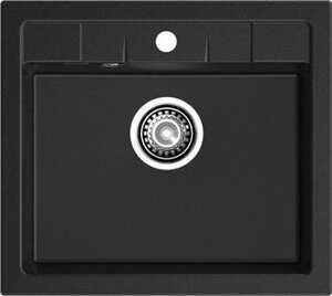 Кухонная мойка GranFest Quadro 561 (черный)
