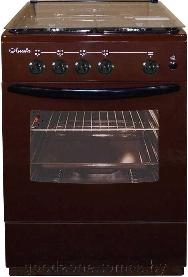Кухонная плита Лысьва ГП 400 М2С-2у (стеклянная крышка, коричневый) от компании Интернет-магазин «Goodzone. by» - фото 1