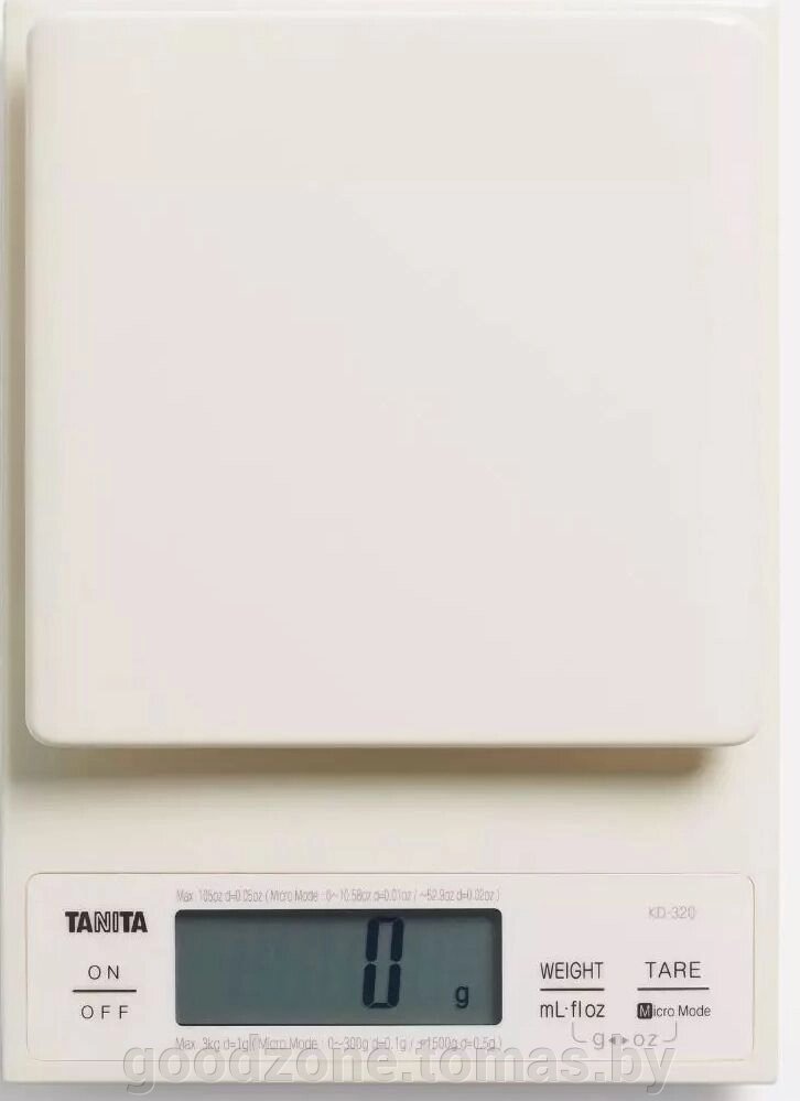 Кухонные весы Tanita KD-320 (белый) от компании Интернет-магазин «Goodzone. by» - фото 1