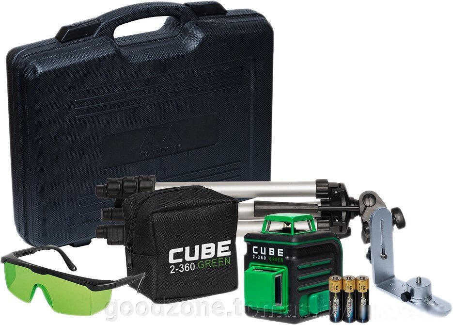 Лазерный нивелир ADA Instruments Cube 2-360 Green Ultimate Edition [A00471] от компании Интернет-магазин «Goodzone. by» - фото 1