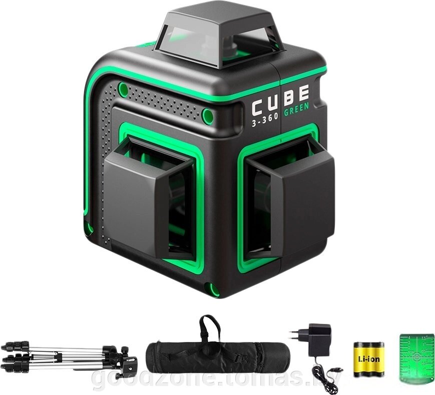 Лазерный нивелир ADA Instruments Cube 3-360 Green Professional Edition А00573 от компании Интернет-магазин «Goodzone. by» - фото 1