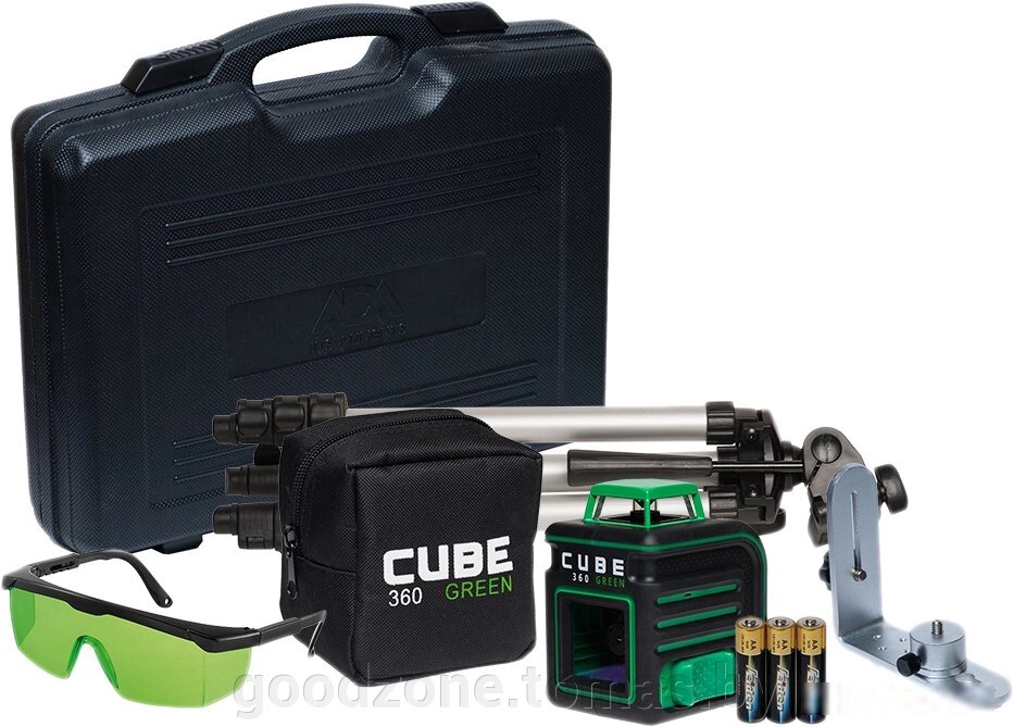 Лазерный нивелир ADA Instruments Cube 360 Green Ultimate Edition [A00470] от компании Интернет-магазин «Goodzone. by» - фото 1