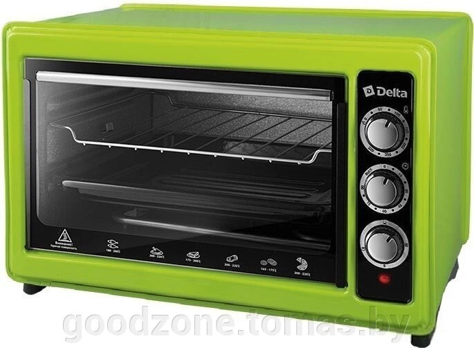 Мини-печь Delta D-0123 (зеленый) от компании Интернет-магазин «Goodzone. by» - фото 1