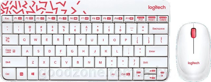 Мышь + клавиатура Logitech MK240 Nano (белый) от компании Интернет-магазин «Goodzone. by» - фото 1
