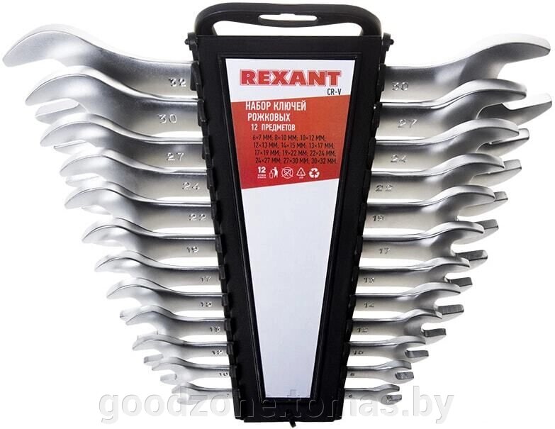 Набор ключей Rexant 12-5845 (12 предметов) от компании Интернет-магазин «Goodzone. by» - фото 1