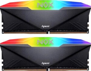 Оперативная память apacer NOX RGB 2x8гб DDR4 3200 мгц AH4u16G32C28YNBAA-2