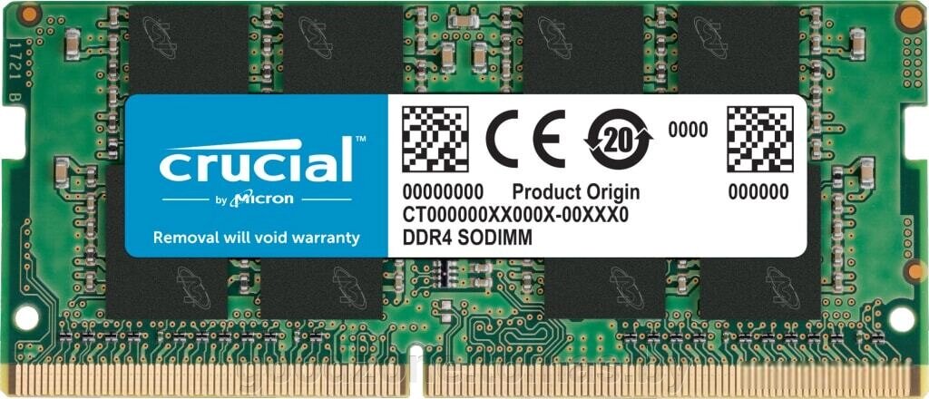 Оперативная память Crucial 16GB DDR4 SODIMM PC4-25600 CT16G4SFRA32A от компании Интернет-магазин «Goodzone. by» - фото 1