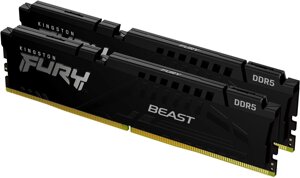 Оперативная память kingston FURY beast 2x16гб DDR5 6000 мгц KF560C40BBK2-32