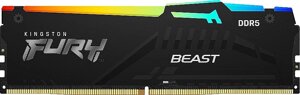 Оперативная память kingston FURY beast RGB 16гб DDR5 5200 мгц KF552C36BBEA-16