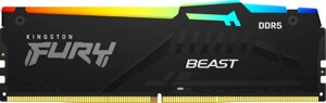 Оперативная память kingston FURY beast RGB 16гб DDR5 6000 мгц KF560C30BBA-16