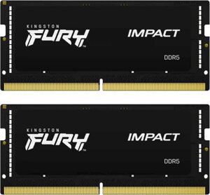 Оперативная память kingston FURY impact 2x16 гб DDR5 6400 мгц KF564S38IBK2-32