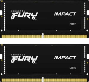 Оперативная память kingston FURY impact 2x32 гб DDR5 4800 мгц KF548S38IBK2-64