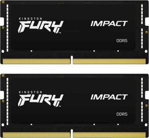 Оперативная память kingston FURY impact 2x8 гб DDR5 4800 мгц KF548S38IBK2-16