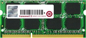 Оперативная память transcend jetram 4GB DDR3 SO-DIMM PC3-12800 (TS512MSK64V6n)