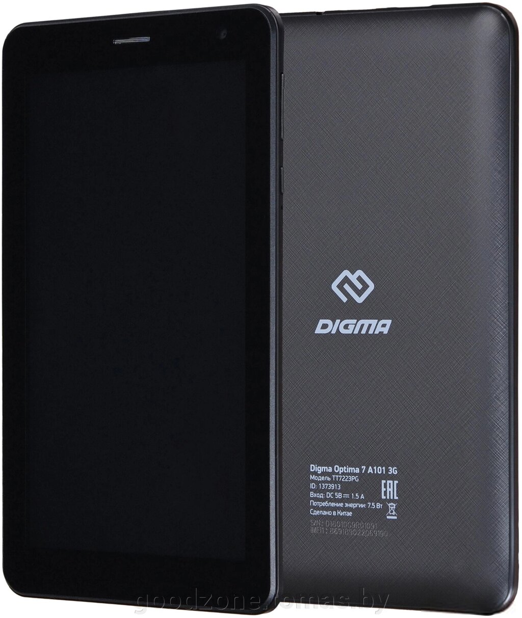 Планшет Digma Optima 7 A101 TT7223PG 3G (черный) от компании Интернет-магазин «Goodzone. by» - фото 1