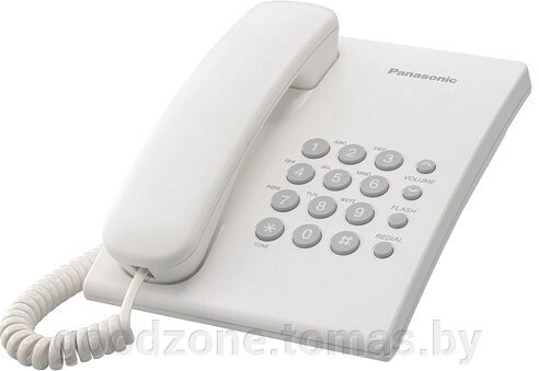 Проводной телефон Panasonic KX-TS2350RUW (белый) от компании Интернет-магазин «Goodzone. by» - фото 1