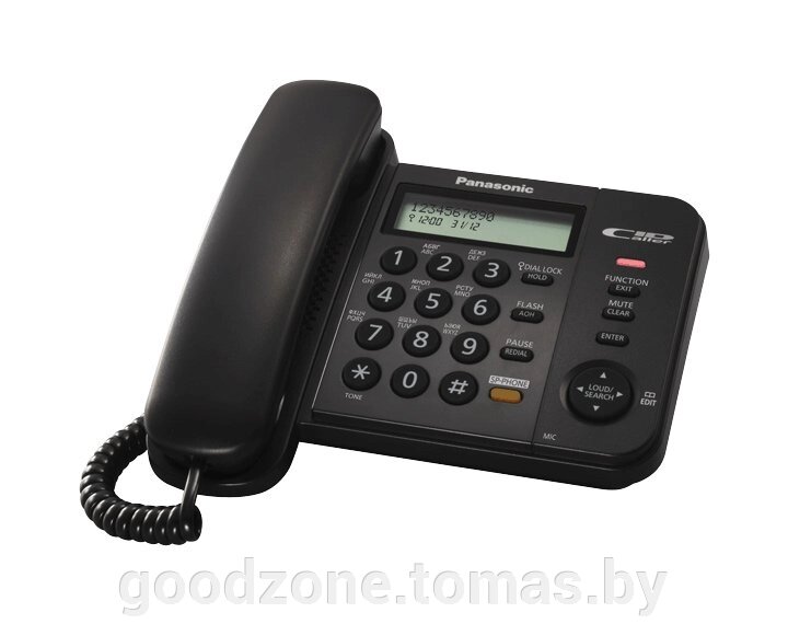 Проводной телефон Panasonic KX-TS2358RUB (черный) от компании Интернет-магазин «Goodzone. by» - фото 1