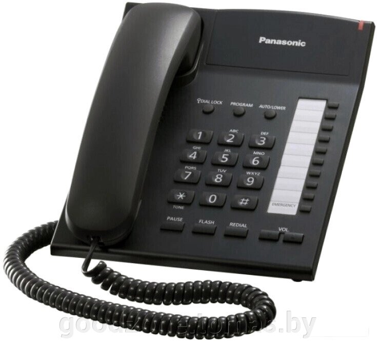 Проводной телефон Panasonic KX-TS2382UAB (черный) от компании Интернет-магазин «Goodzone. by» - фото 1