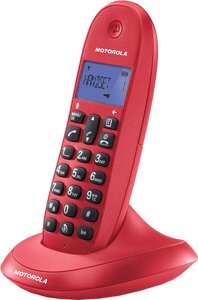 Радиотелефон Motorola C1001LB+красный)