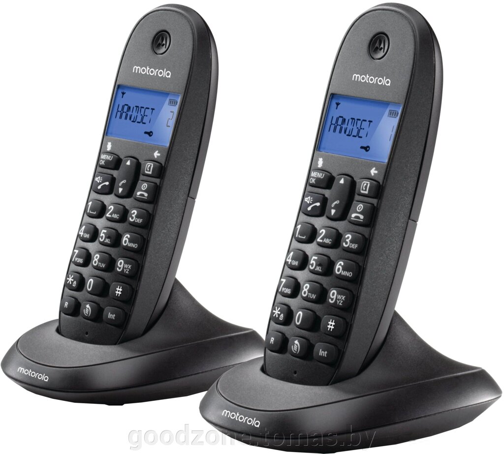 Радиотелефон Motorola C1002LB+ (черный) от компании Интернет-магазин «Goodzone. by» - фото 1