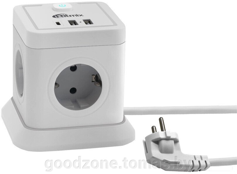 Сетевой фильтр Ritmix RM-242C (белый) от компании Интернет-магазин «Goodzone. by» - фото 1